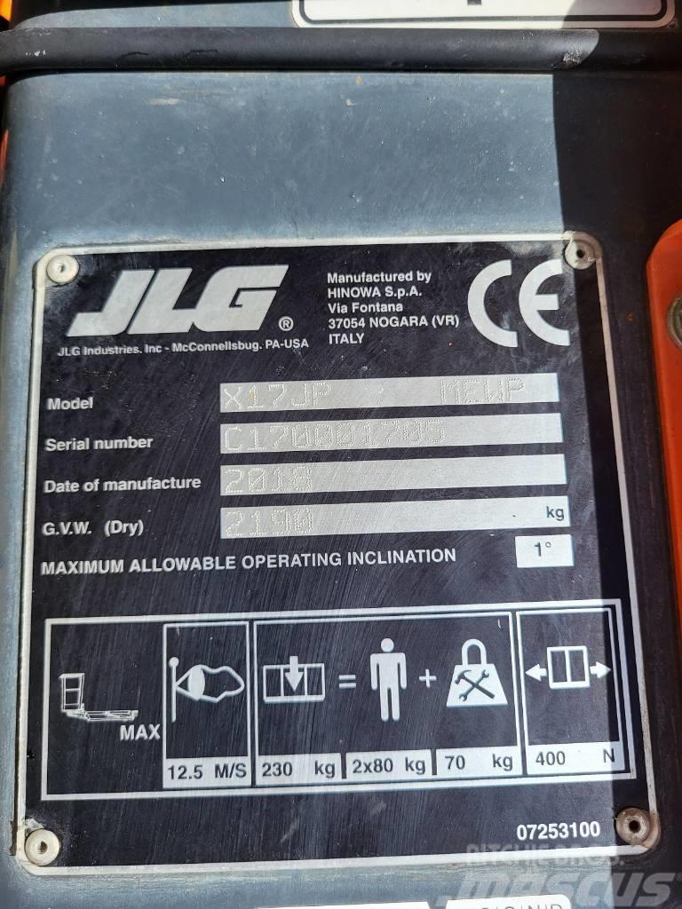 JLG X17 J Plus Körüklü personel platformları