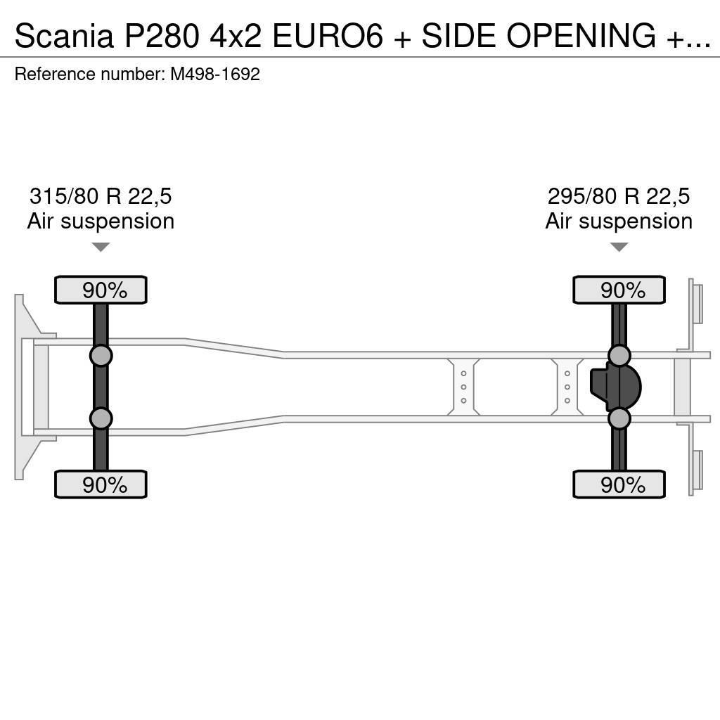 Scania P280 4x2 EURO6 + SIDE OPENING + ADR Kapali kasa kamyonlar
