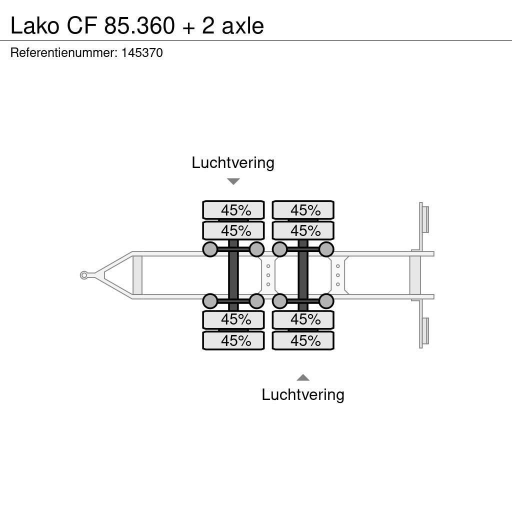 Lako CF 85.360 + 2 axle Flatbed römorklar