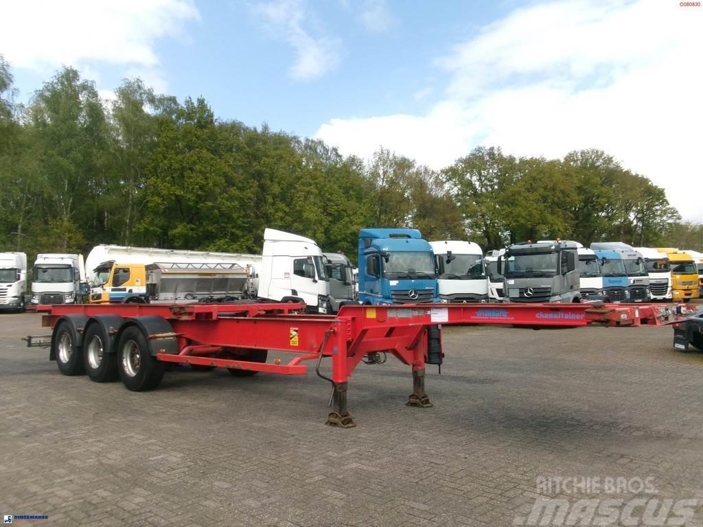 Asca 3-axle container trailer 20-40-45 ft + hydraulics Konteyner yari çekiciler