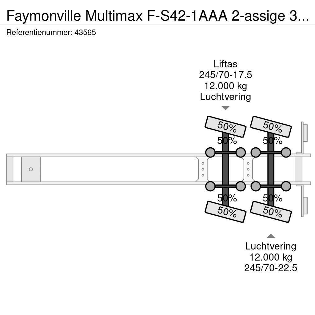 Faymonville Multimax F-S42-1AAA 2-assige 3,90 meter Extandable Low loader yari çekiciler