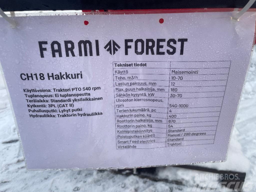 Farmi Forest CH18 Ağaç öğütücüler