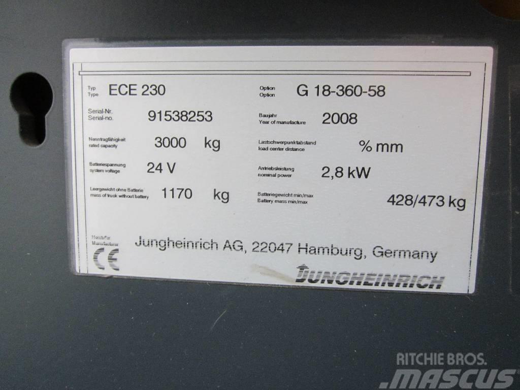 Jungheinrich ECE230 Elektrikli forkliftler