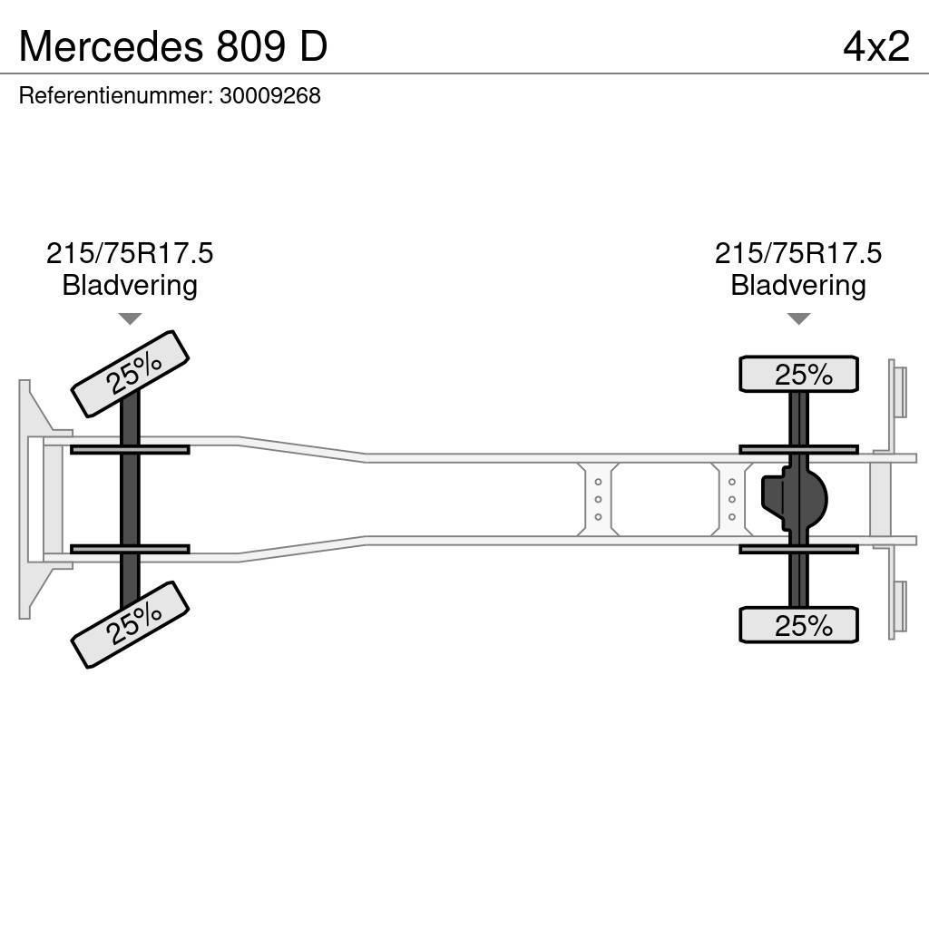 Mercedes-Benz 809 D Flatbed kamyonlar