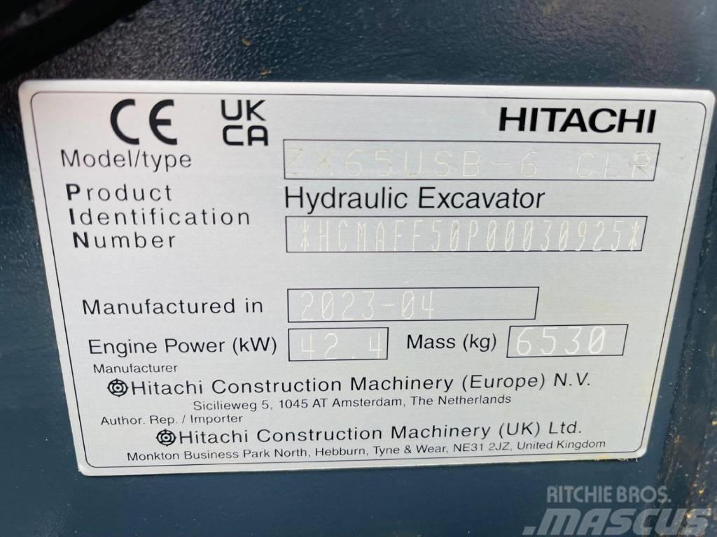 Hitachi ZX 65 US B-6 Mini ekskavatörler, 7 tona dek