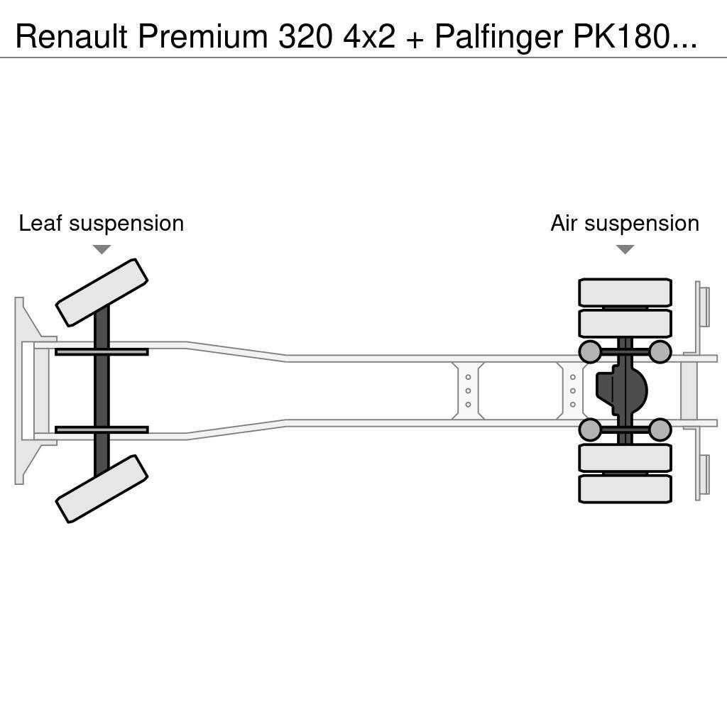 Renault Premium 320 4x2 + Palfinger PK18002-EH C (Year 201 Vinçli kamyonlar