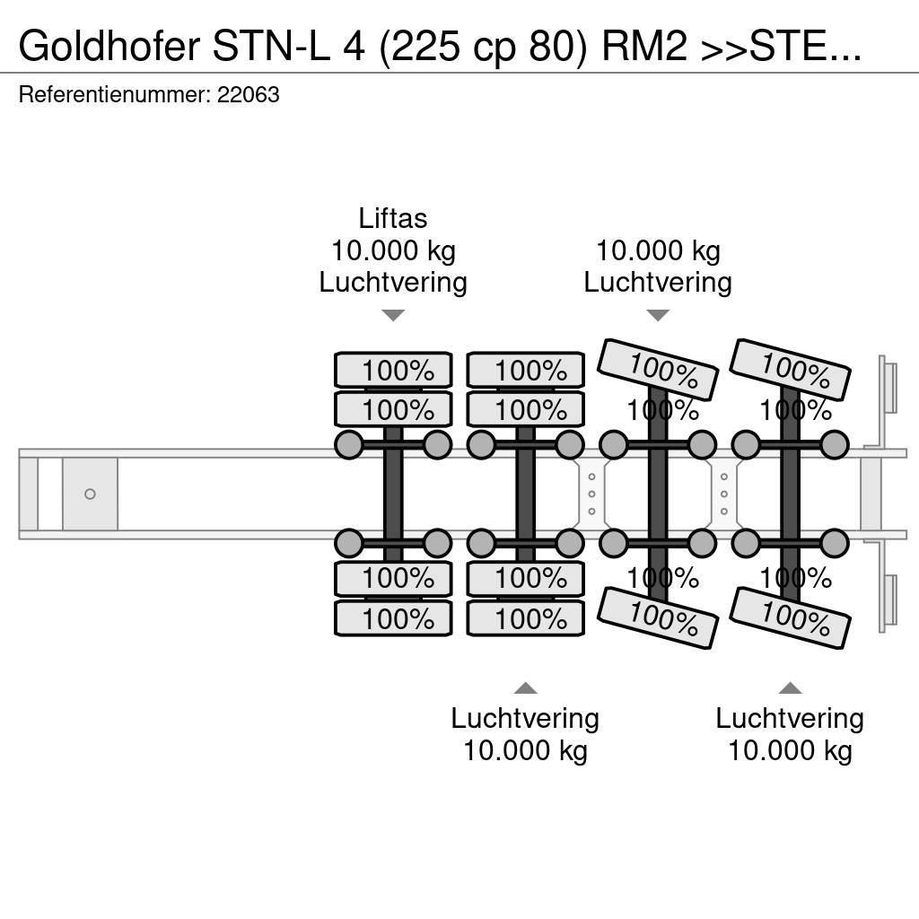 Goldhofer STN-L 4 (225 cp 80) RM2 >>STEPSTAR<< (CARGOPLUS® t Low loader yari çekiciler