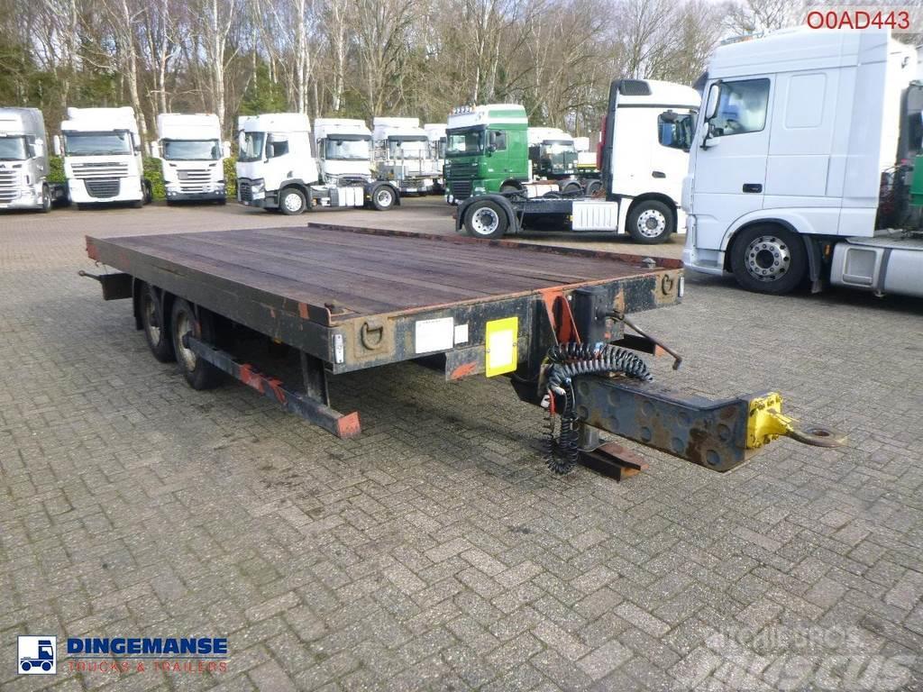  Adcliffe 2-axle drawbar platform trailer 7 t Flatbed römorklar
