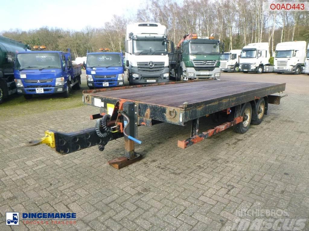  Adcliffe 2-axle drawbar platform trailer 7 t Flatbed römorklar