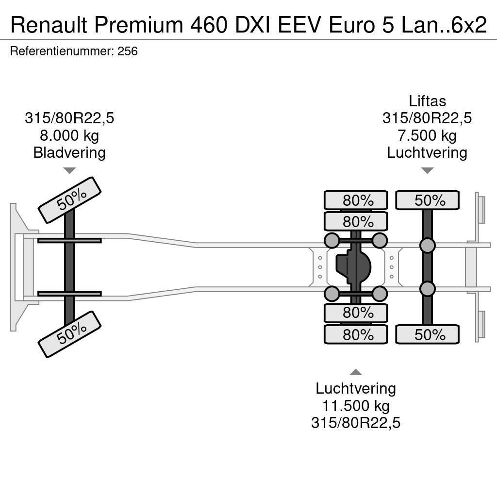 Renault Premium 460 DXI EEV Euro 5 Lander 6x2 Meiller 20 T Vinçli kamyonlar