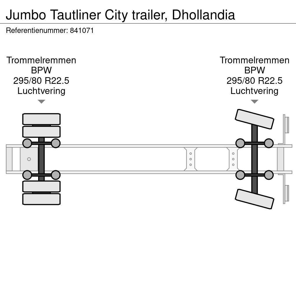 Jumbo Tautliner City trailer, Dhollandia Perdeli yari çekiciler