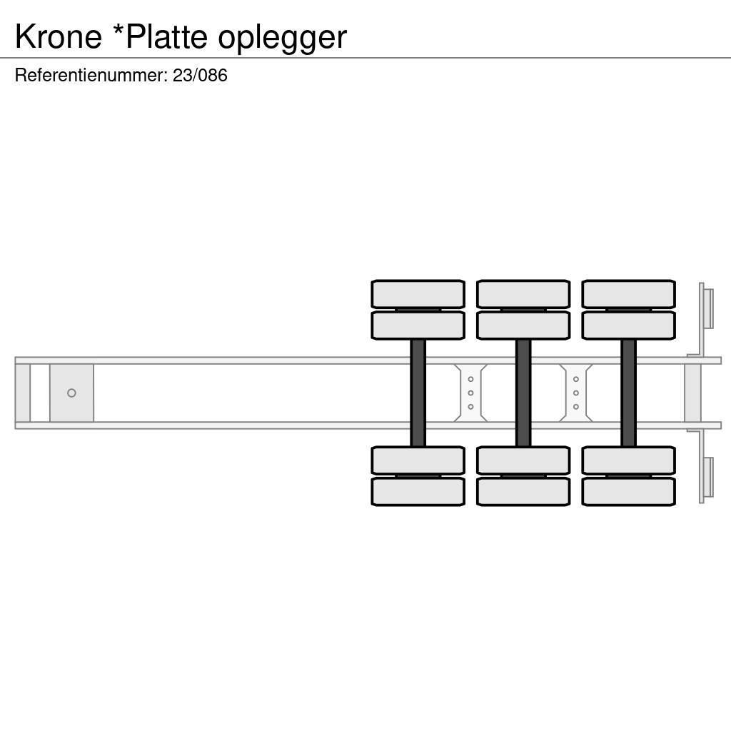 Krone *Platte oplegger Flatbed çekiciler