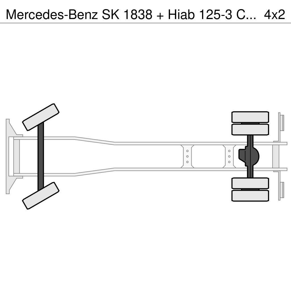 Mercedes-Benz SK 1838 + Hiab 125-3 Crane Yol-Arazi Tipi Vinçler (AT)