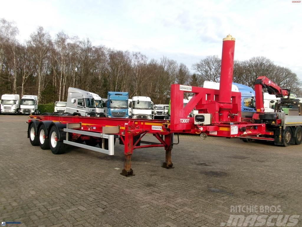 Dennison 3-axle tipping container trailer 30 ft. Damperli çekiciler