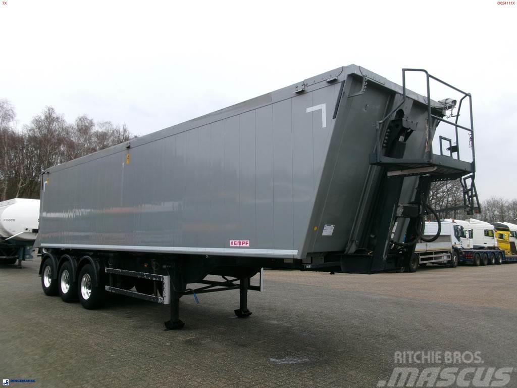 Kempf Tipper trailer alu 55.5 m3 + tarpaulin Damperli çekiciler