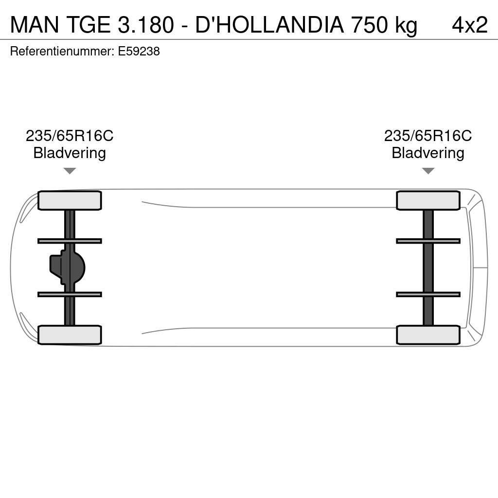 MAN TGE 3.180 - D'HOLLANDIA 750 kg Diger