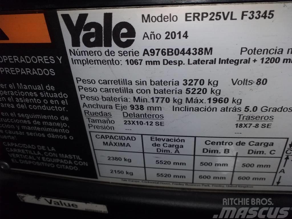 Yale ERP25VL Elektrikli forkliftler