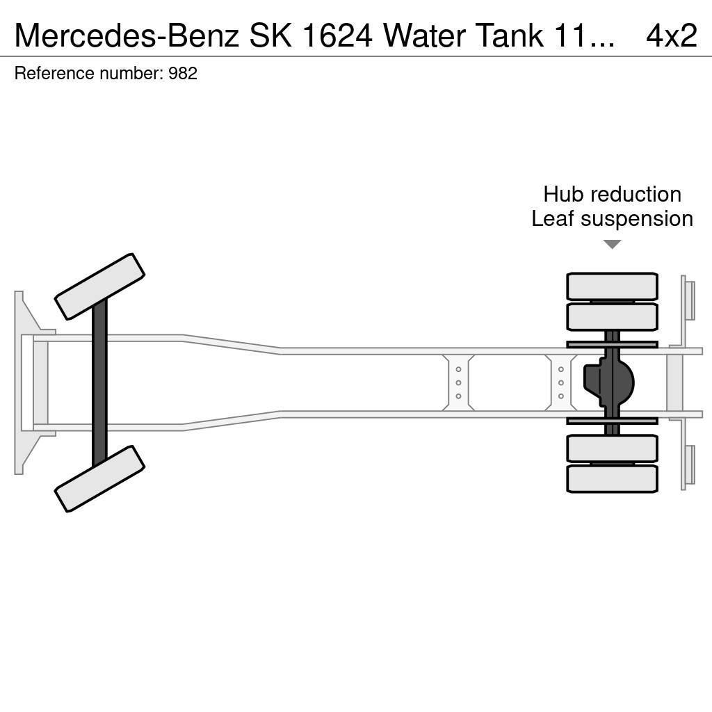 Mercedes-Benz SK 1624 Water Tank 11.000 Liters Spraybar Big Axle Tankerli kamyonlar