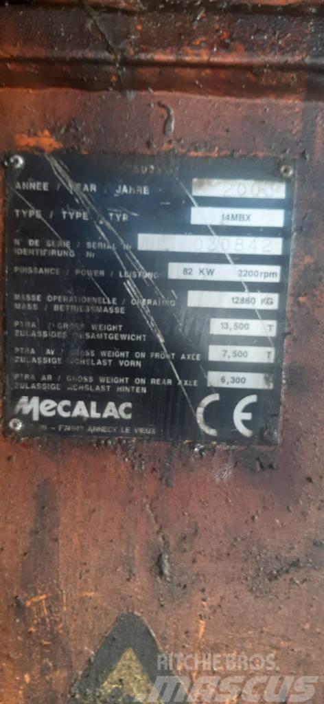 Mecalac 14MBXAR Rail Road Excavator Demiryolu bakım araçları