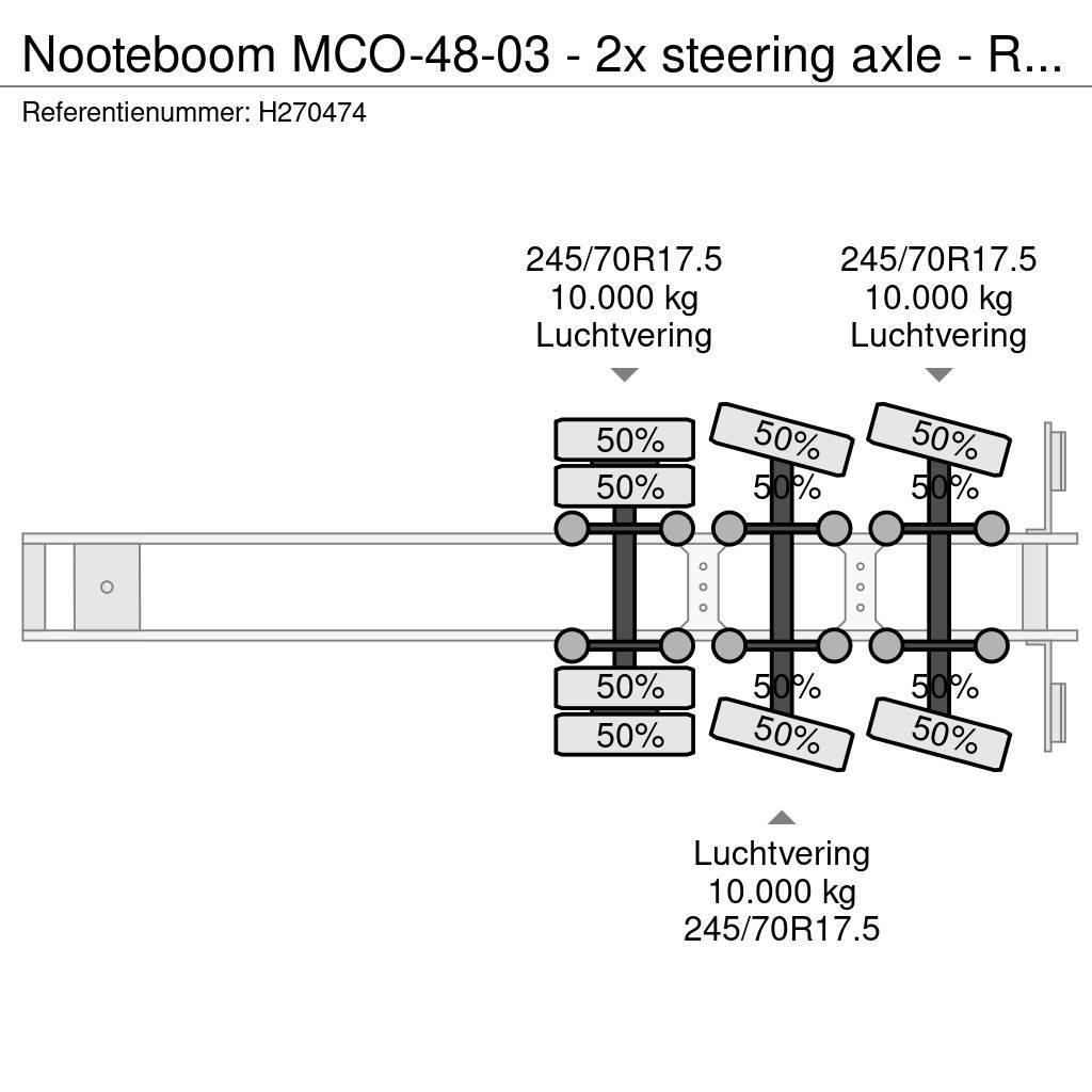 Nooteboom MCO-48-03 - 2x steering axle - Ramps - SAF Axle - Low loader yari çekiciler