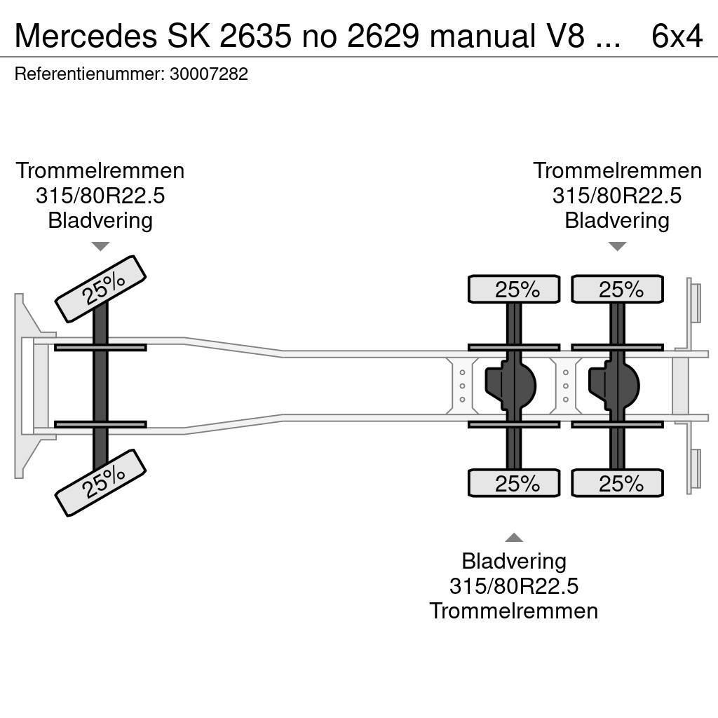 Mercedes-Benz SK 2635 no 2629 manual V8 2435 Damperli kamyonlar