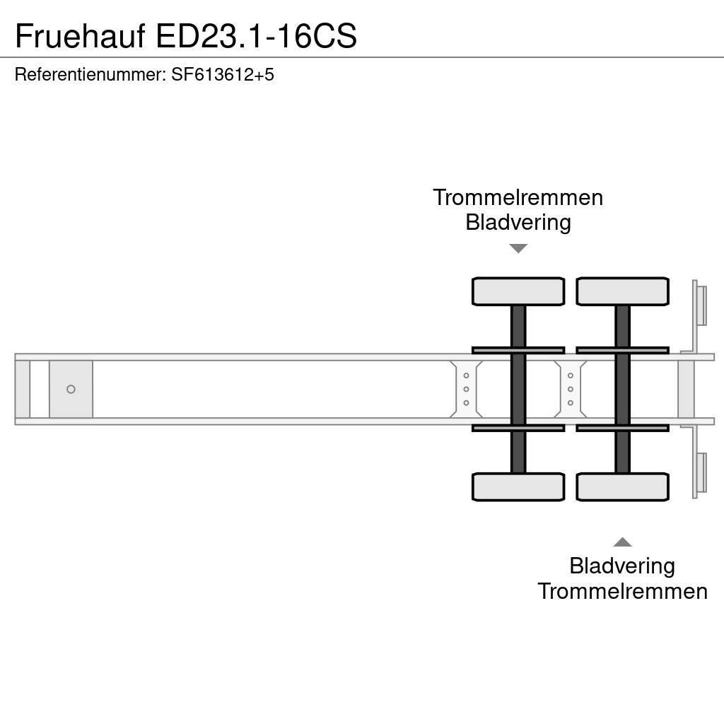 Fruehauf ED23.1-16CS Low loader yari çekiciler