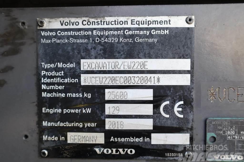 Volvo EW 220 E | TILTROTATOR | BUCKET | 2-PIECE | BSS Lastik tekerli ekskavatörler