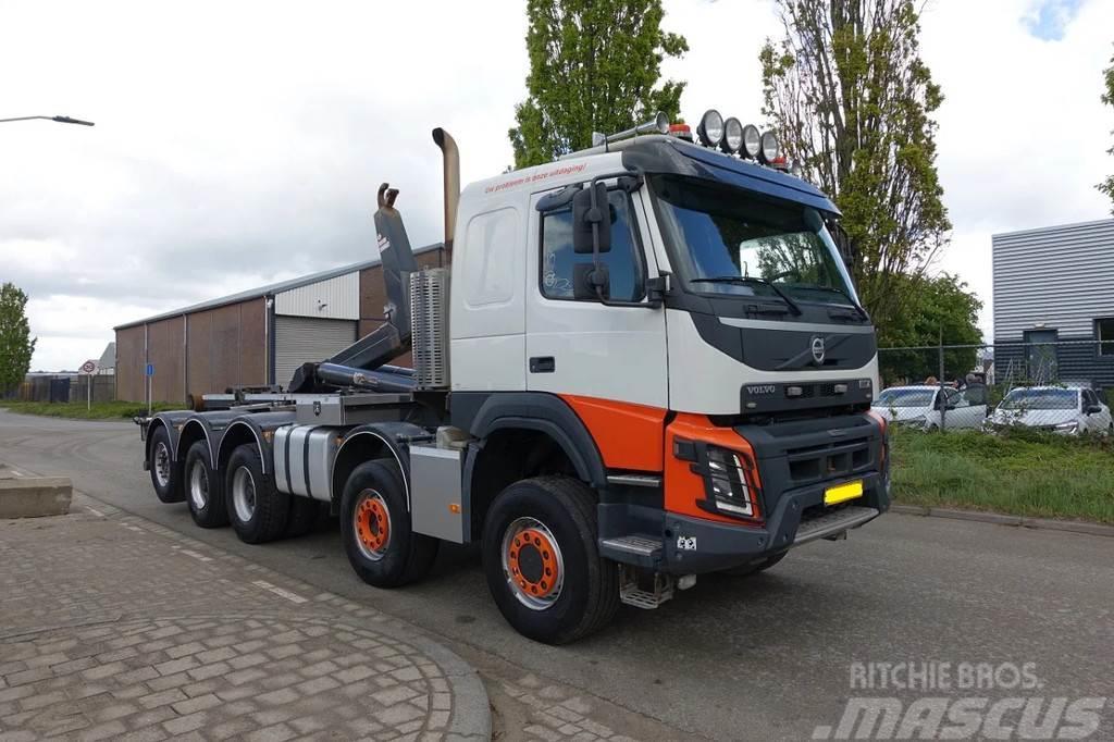 Volvo FMX 460 10X6 VDL 40 TONS HAAKSYSTEEM / KEURING 202 Vinçli kamyonlar