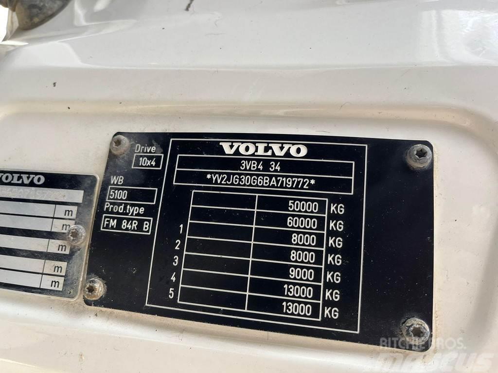 Volvo FMX 500 10x4 RETARDER / FULL STEEL / BOX L=6358 mm Damperli kamyonlar