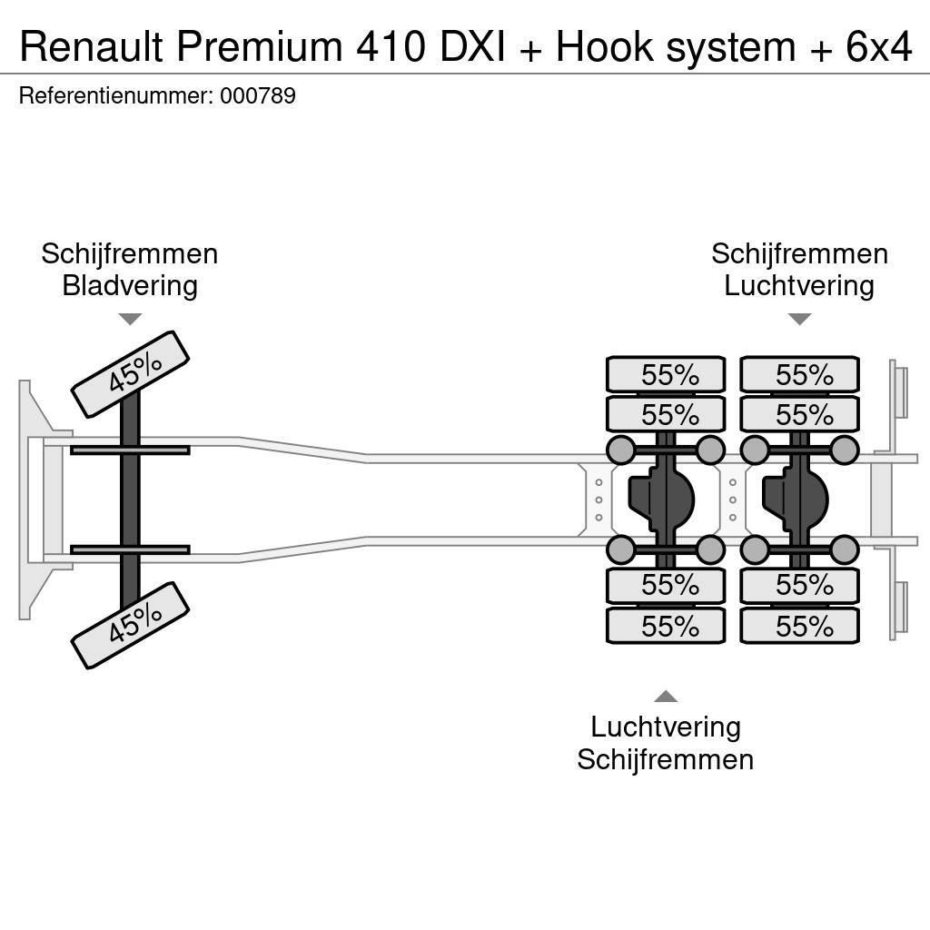 Renault Premium 410 DXI + Hook system + 6x4 Vinçli kamyonlar