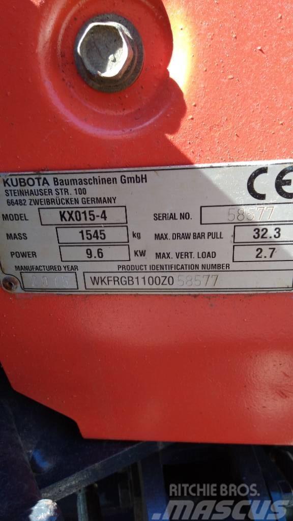 Kubota KX 015-4 Mini ekskavatörler, 7 tona dek
