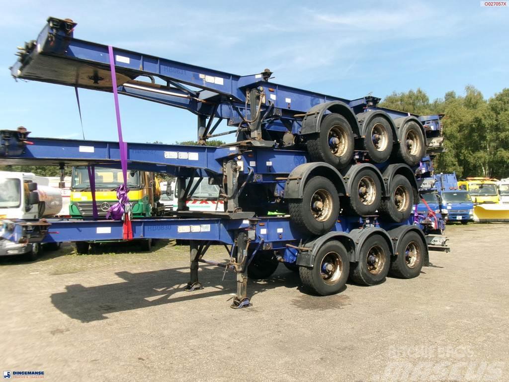 Montracon Stack - 3 x container chassis 20-30-40-45 ft Konteyner yari çekiciler