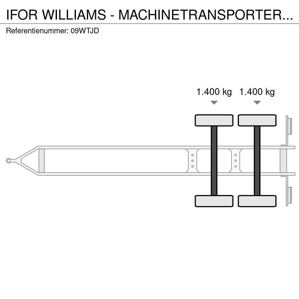 Ifor Williams - MACHINETRANSPORTER TRAILER AANHANGER MARGE Flatbed römorklar
