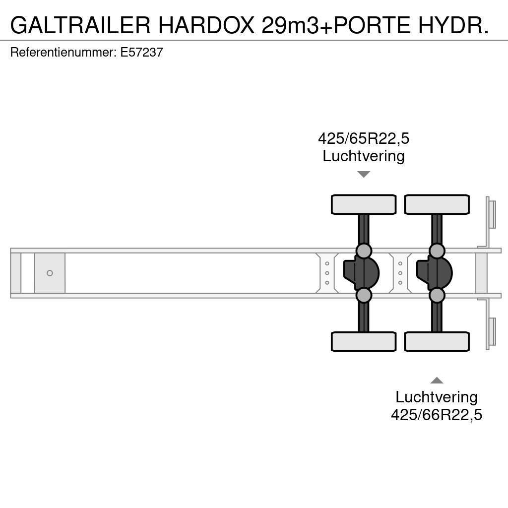  GALTRAILER HARDOX 29m3+PORTE HYDR. Damperli çekiciler