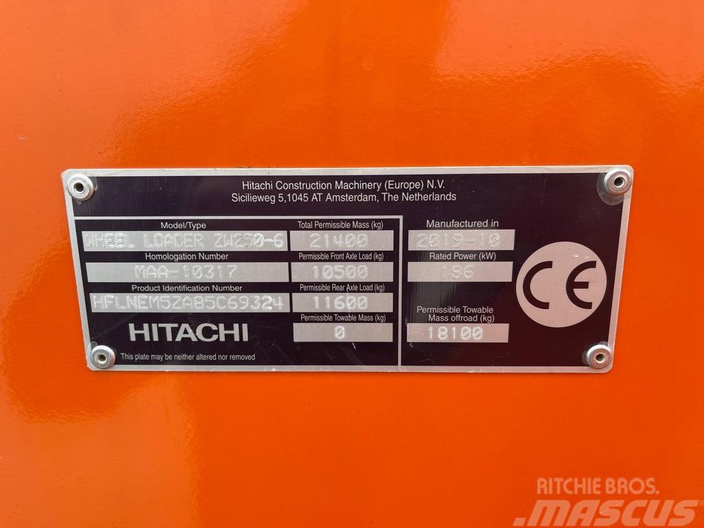 Hitachi ZW 250-6 Tekerlekli yükleyiciler