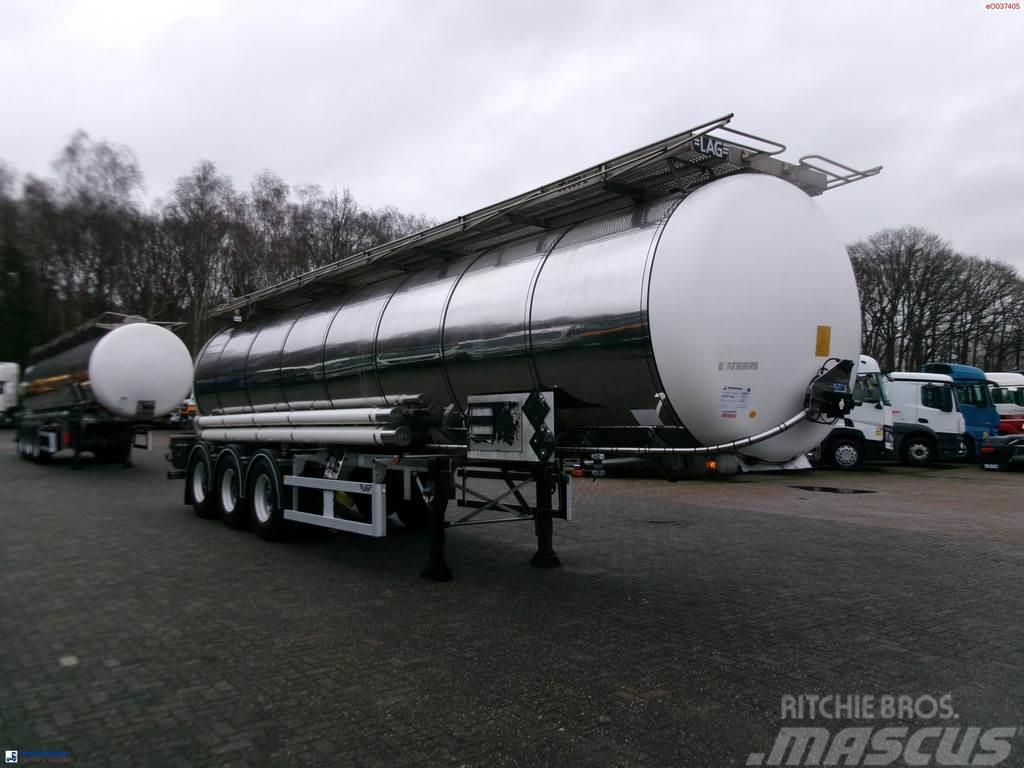 LAG Chemical tank inox L4BH 30 m3 / 1 comp + pump Tanker yari çekiciler