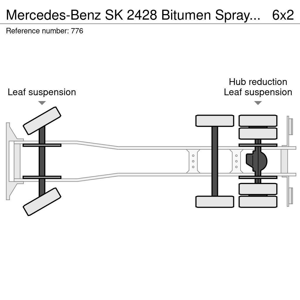 Mercedes-Benz SK 2428 Bitumen Sprayer 11.000L Good Condition Bitüm pülverizatörleri