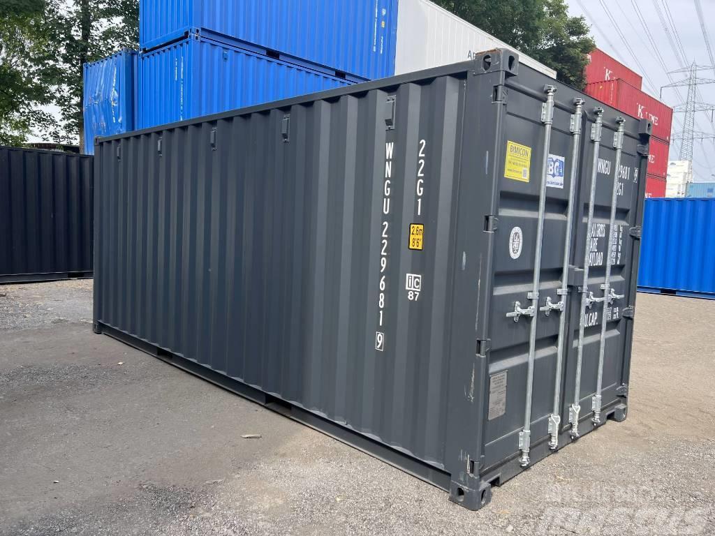  20' DV Lagercontainer ONE WAY Seecontainer/RAL7016 Depolama konteynerleri