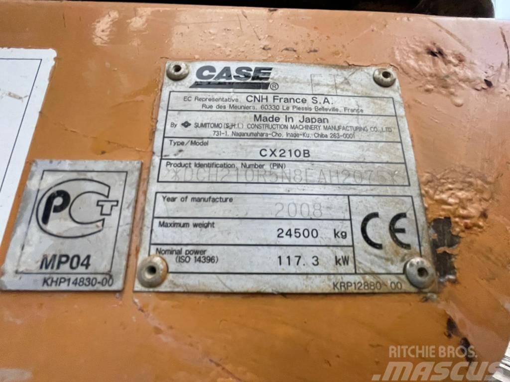 CASE CX 210 B Paletli ekskavatörler