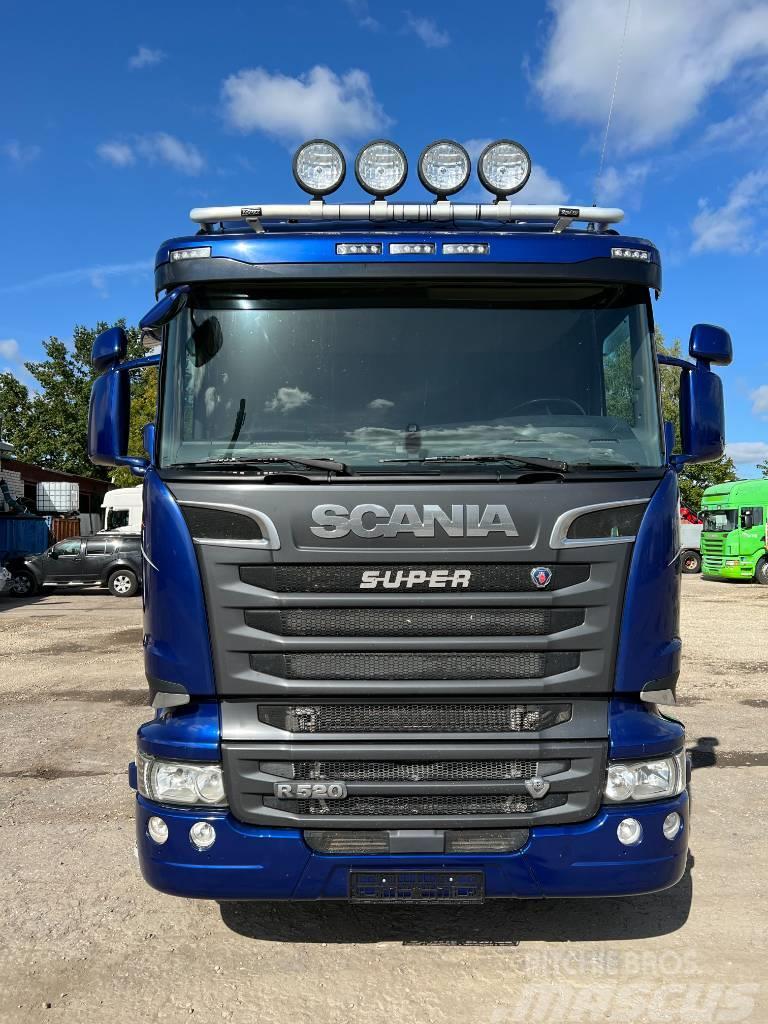 Scania R520CB6X2HSA EURO 6,RETARDER, 9T front axel Vinçli kamyonlar