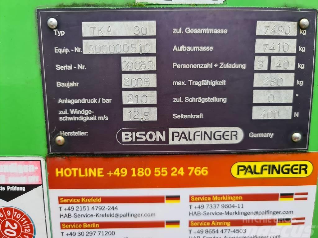  Bison-Palfinger TKA 30 KS Araç üstü platformlar