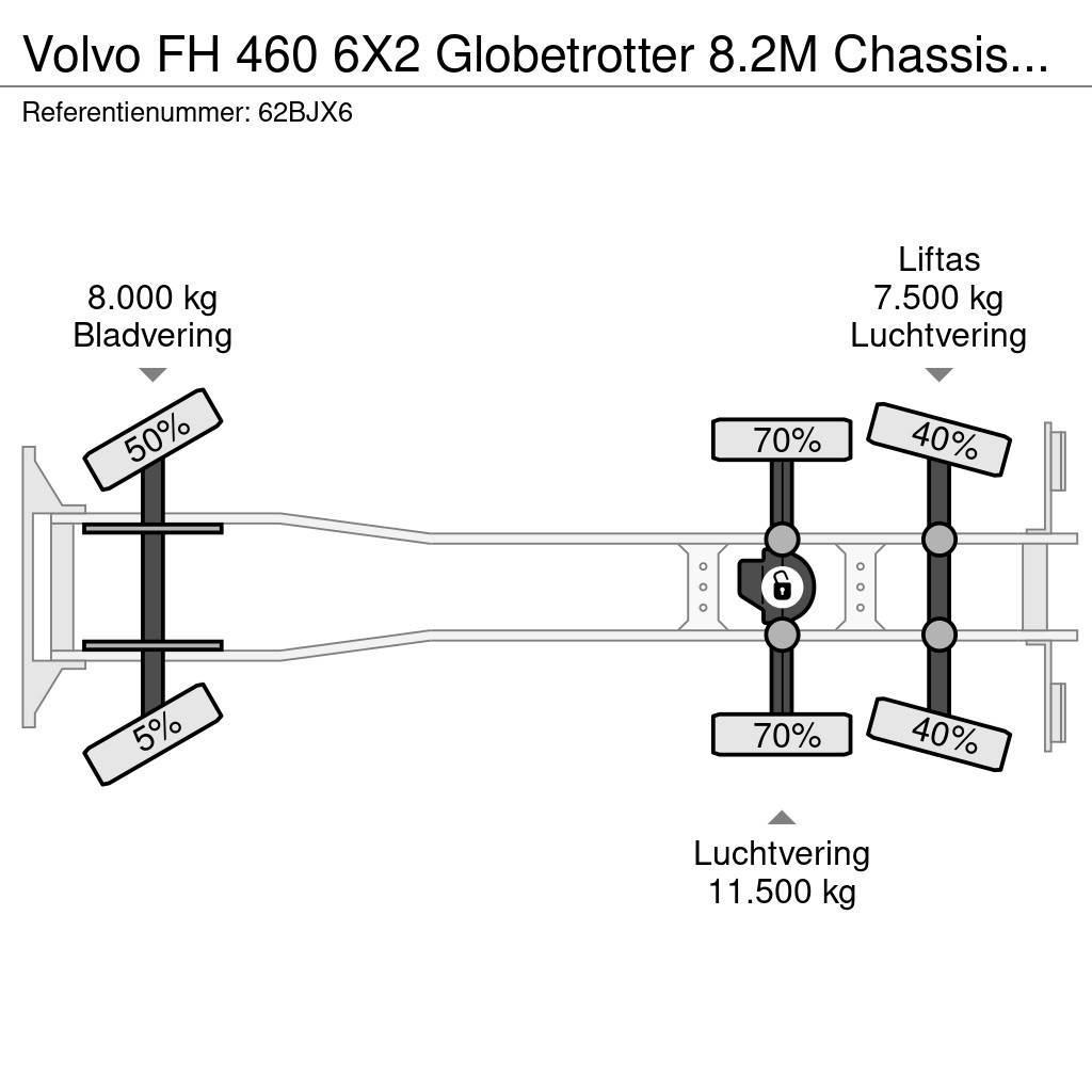 Volvo FH 460 6X2 Globetrotter 8.2M Chassis Xenon NL Truc Çekiciler
