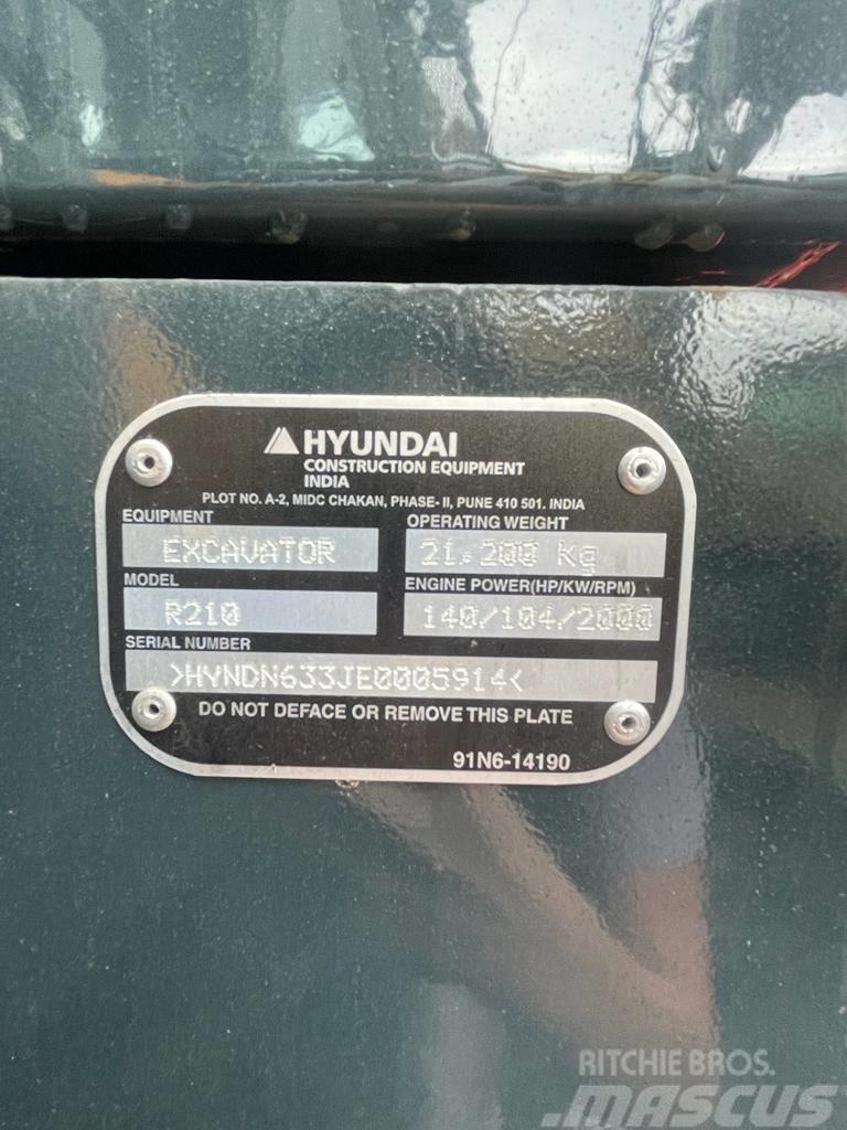 Hyundai R210 Paletli ekskavatörler