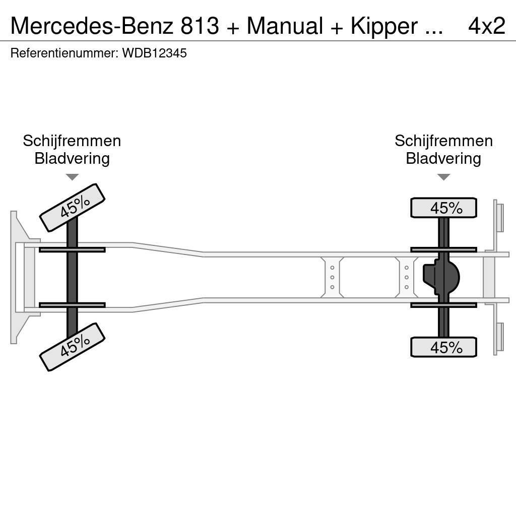 Mercedes-Benz 813 + Manual + Kipper + 4x4 Damperli kamyonlar