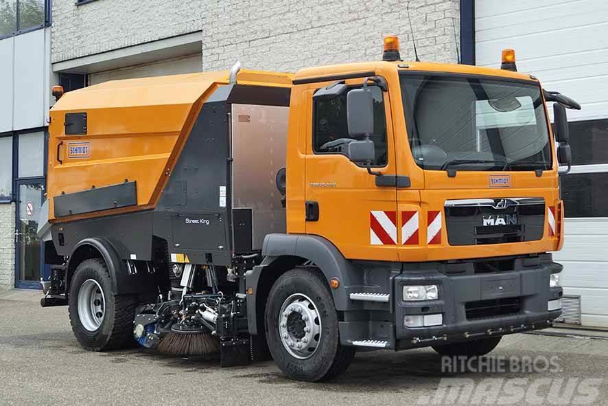MAN TGM 18.240 BB Road Sweeper Truck (3 units) Süpürme kamyonları