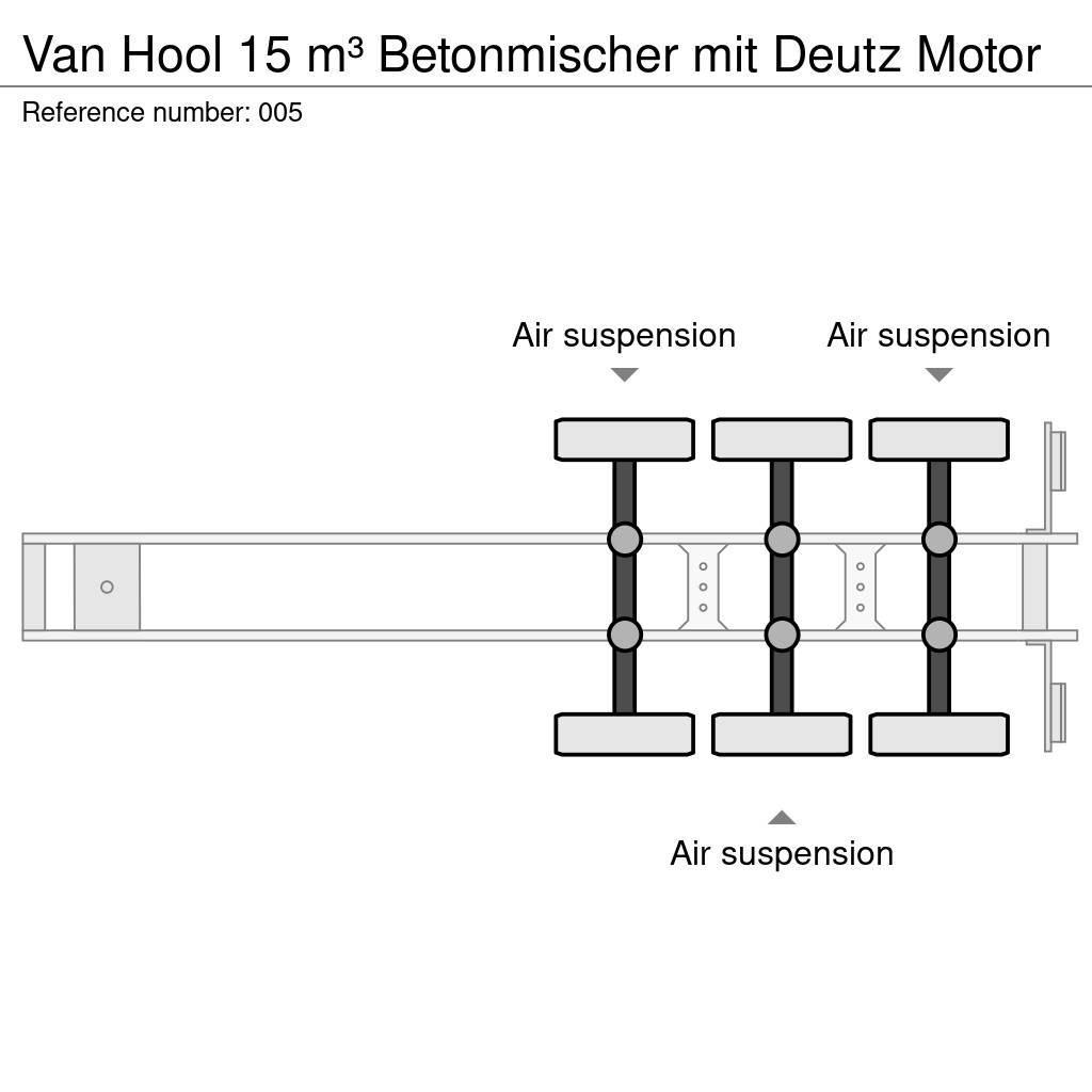 Van Hool 15 m³ Betonmischer mit Deutz Motor Diger yari çekiciler