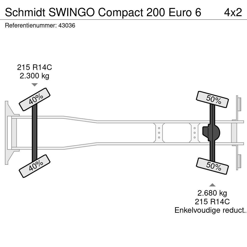 Schmidt SWINGO Compact 200 Euro 6 Süpürme kamyonları