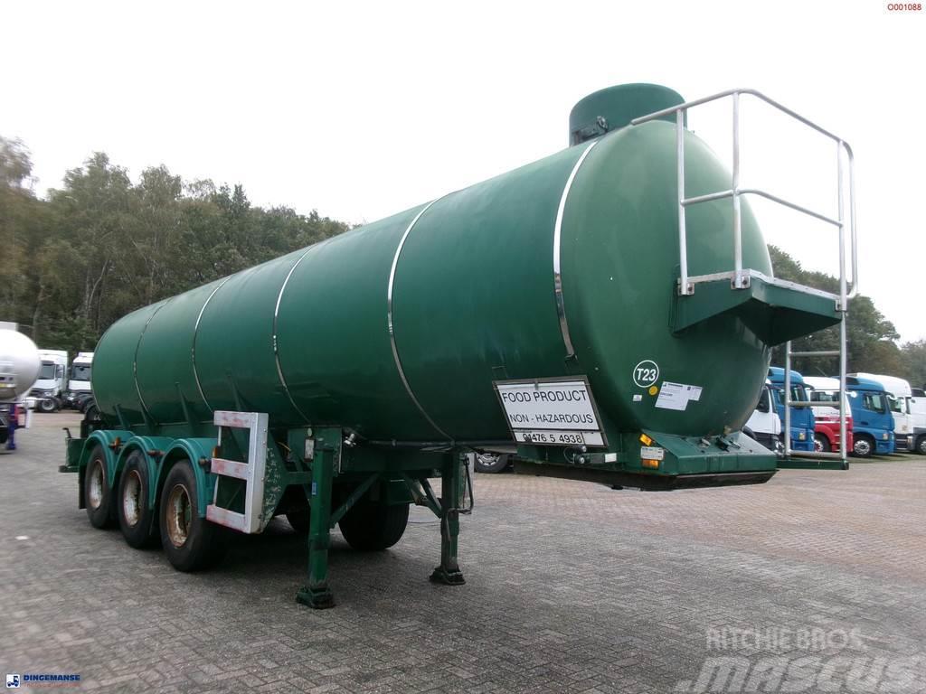  Melton Food tank inox 25 m3 / 1 comp Tanker yari çekiciler