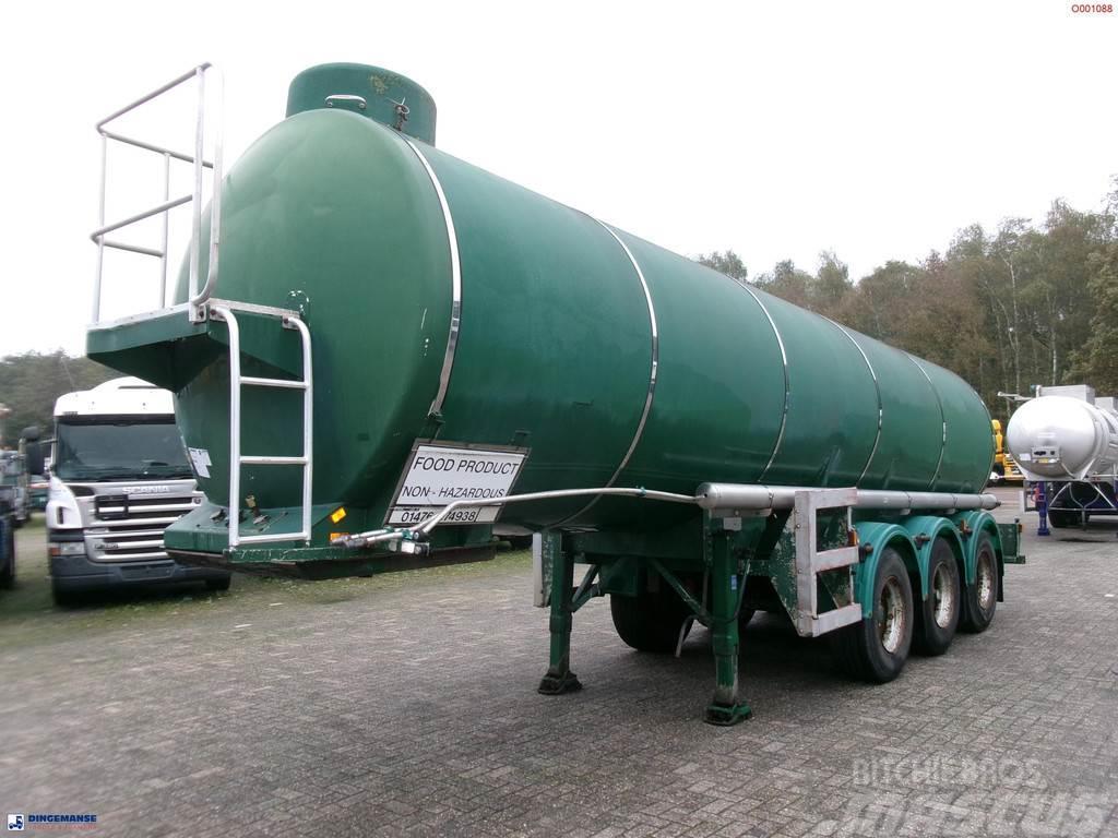  Melton Food tank inox 25 m3 / 1 comp Tanker yari çekiciler