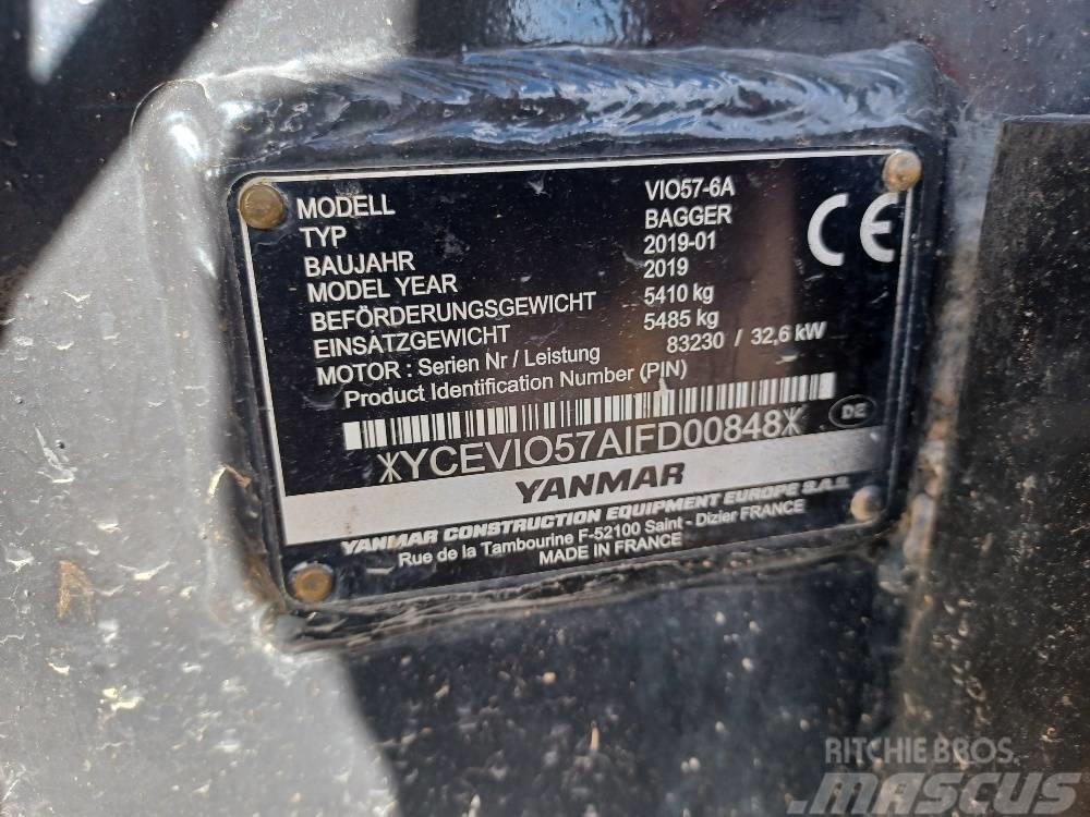 Yanmar VIO57-6A Mini ekskavatörler, 7 tona dek